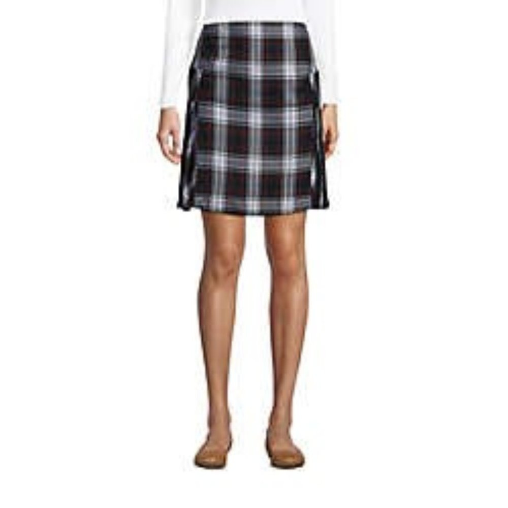 Lands' End Women's School Uniform ATK PLD PLT Skort , UN2, NWT